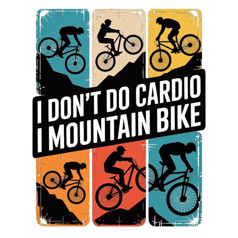 VTT, Descente, Action du cyclisme