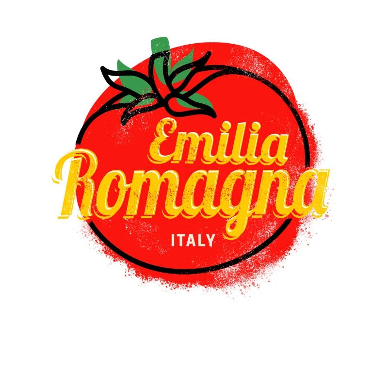 Emilia-Romagna mit Tomate Italien Vintage Souvenir