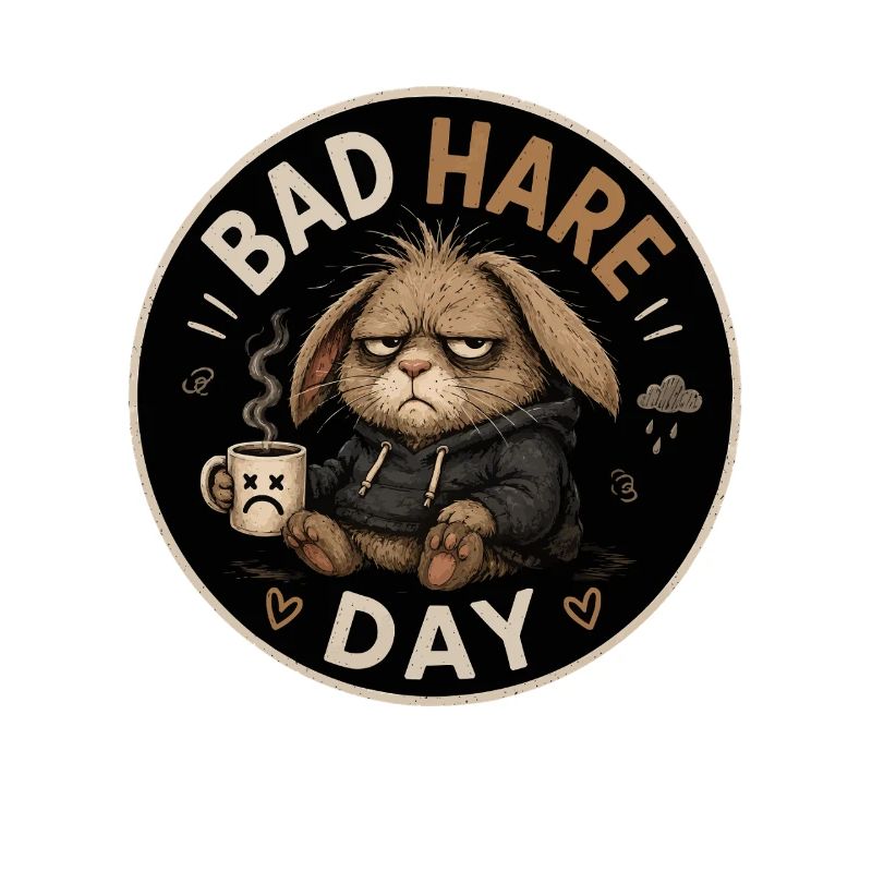 Bad Hare Day Grumpy Bunny