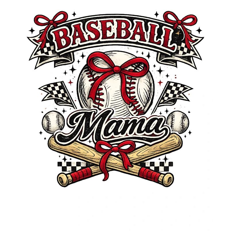 Baseball Mom: Retro Mama Baseball Gift