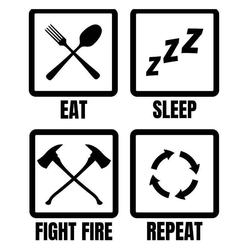 Routine quotidienne des pompiers