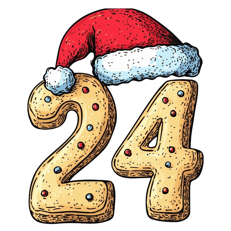 Biscuit de Noël à 24 chiffres