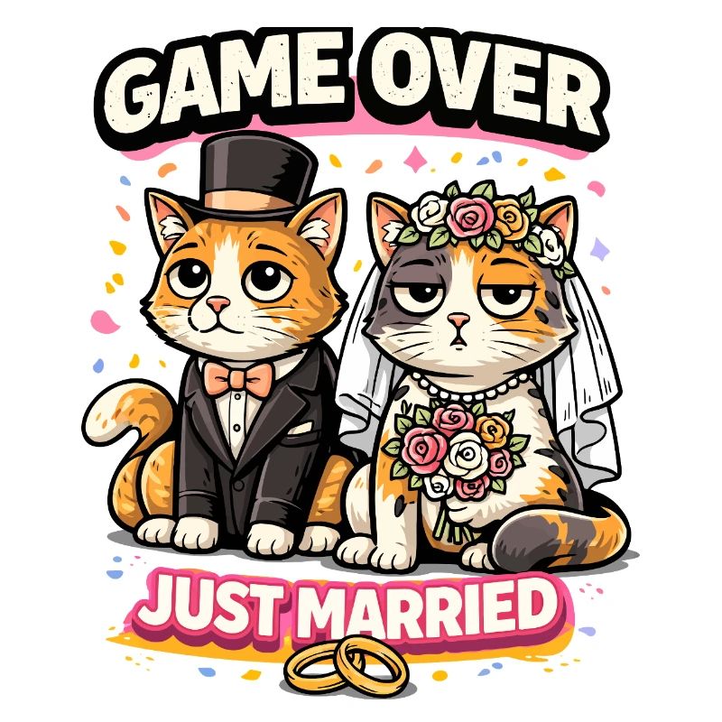 Game Over Just Married Cats