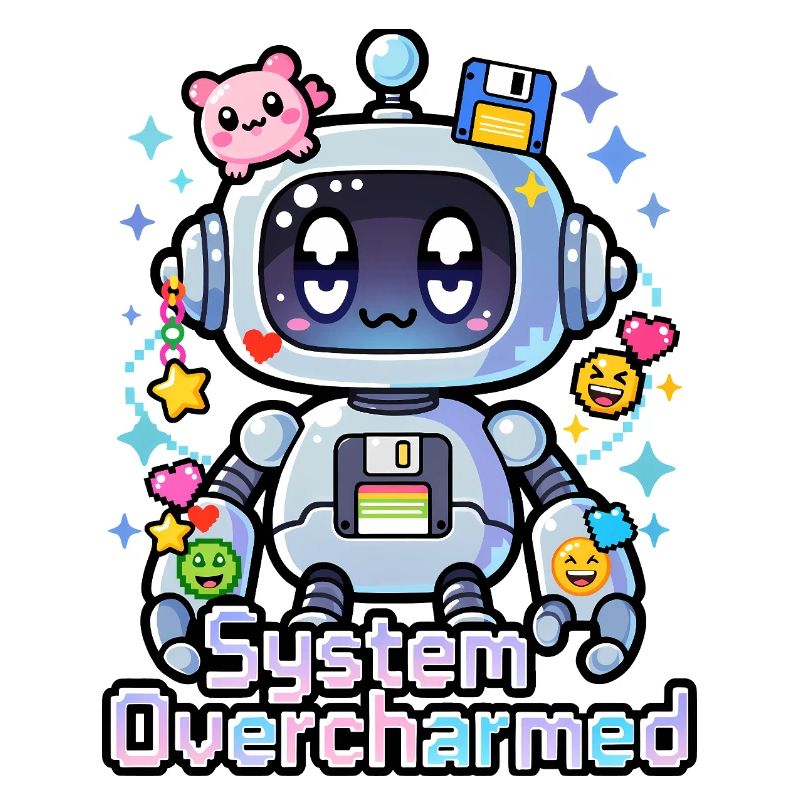 🤖 - System Overcharmed – Robot with Digital Charms