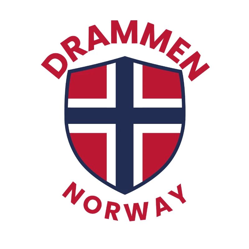 Drammen-Norwegen-Schildemblem