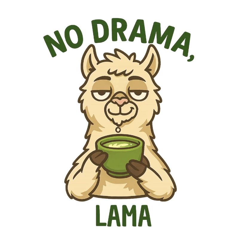 No drama llama with tea