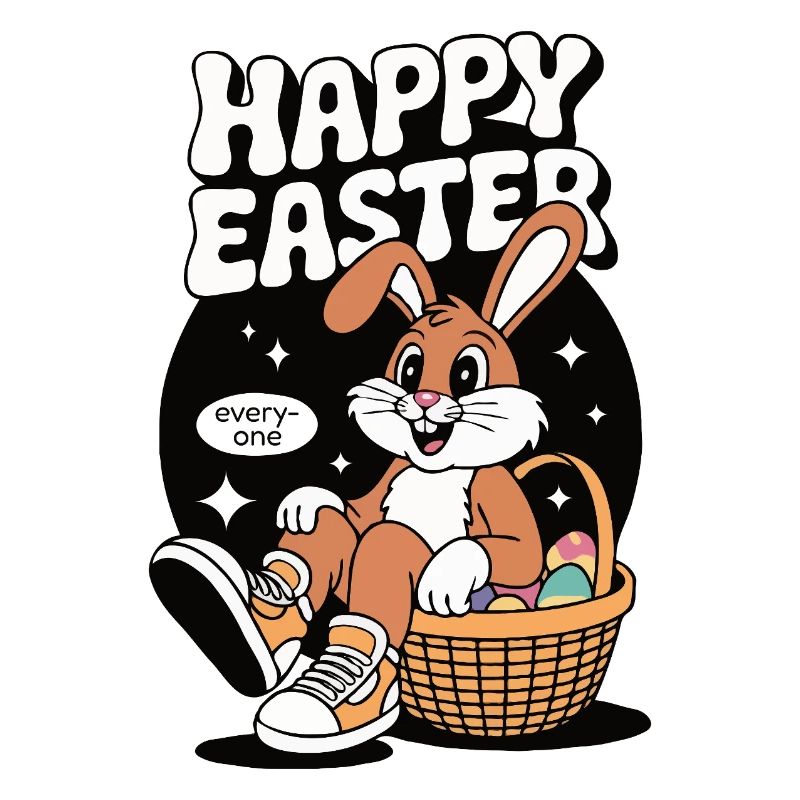 Happy Easter Vintage Bunny Easter Bunny