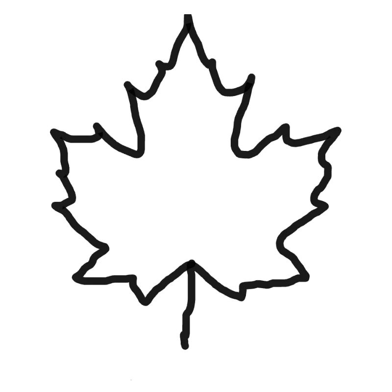 LiGu Design - Maple Leaf Outline