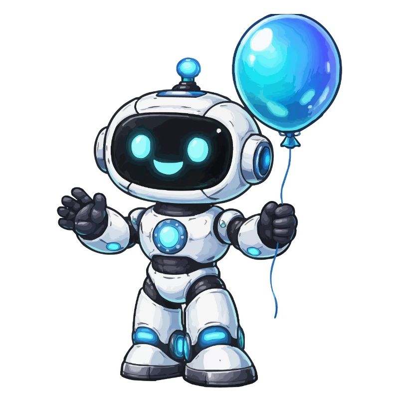 Petit robot avec ballon