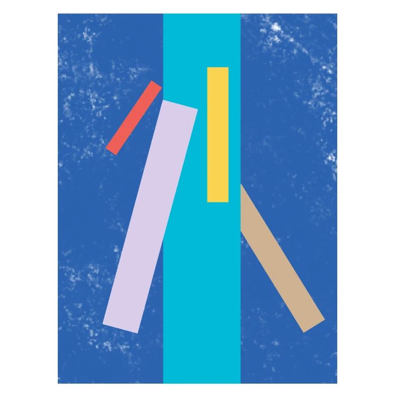 Abstract color and line pattern