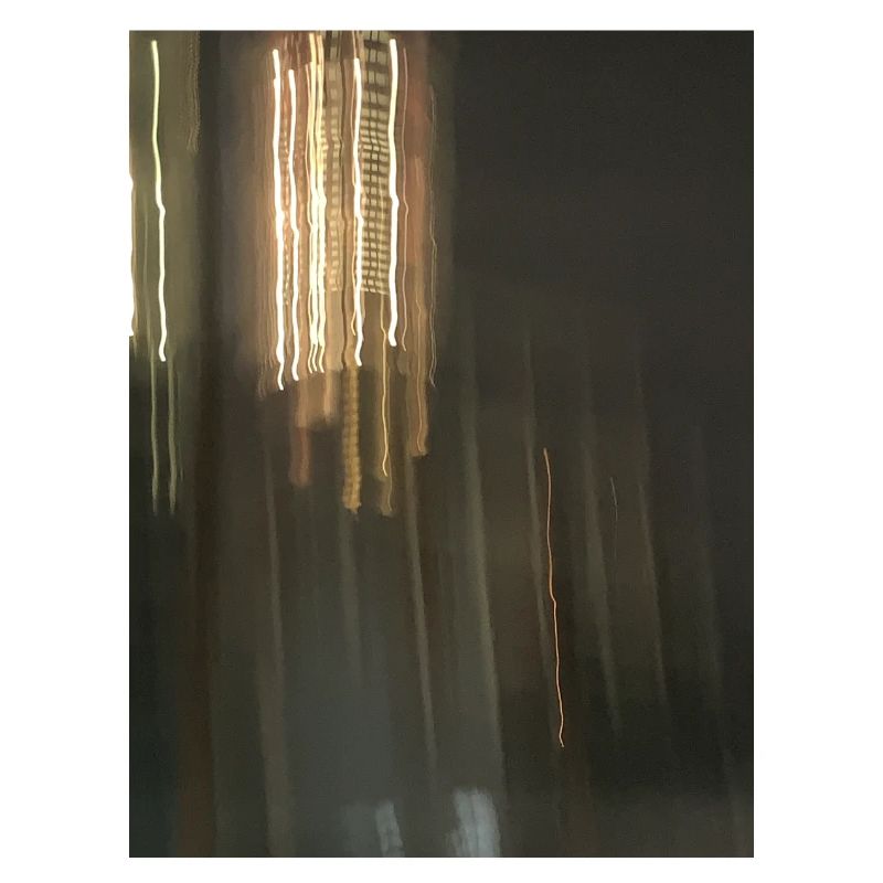Abstract light reflections at night