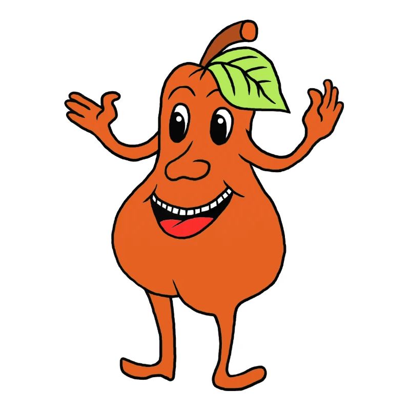 Pear laughing