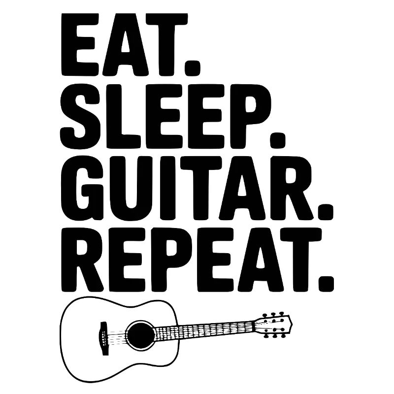 Manger. Dormir. Guitare. Répéter.