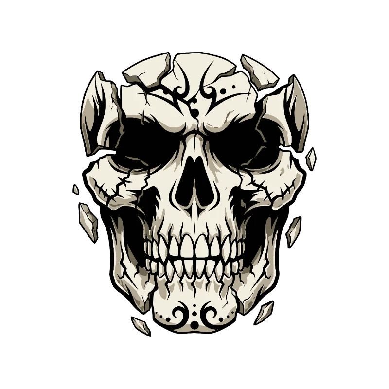Splintering Skull – Gothic Graphics