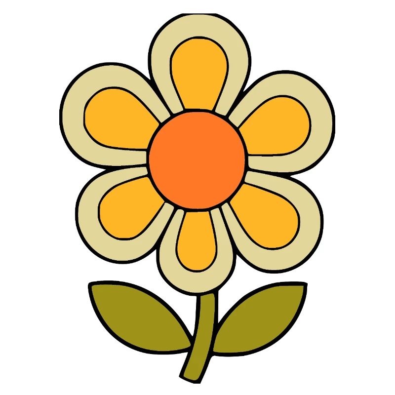 70s flower pattern retro flowerpower