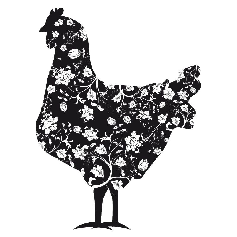 Fans de poulet - Coq - Coq - Poulet fleur - Bio