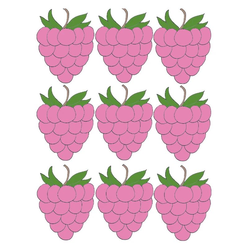 Raspberry Grid Pattern