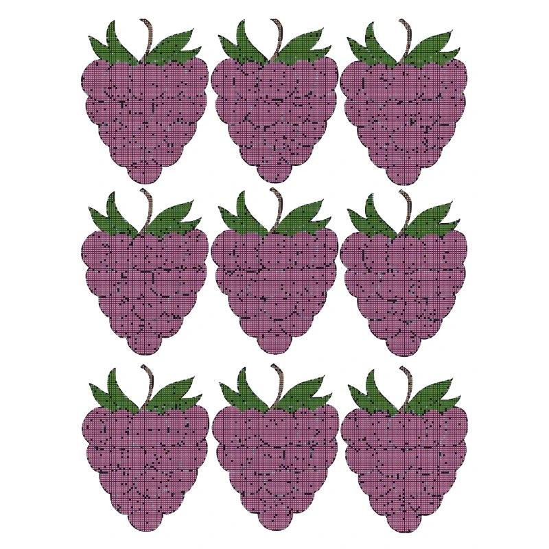 raspberry pattern textile