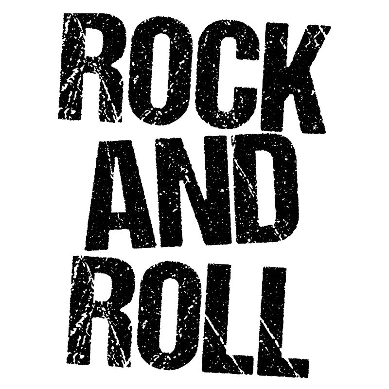 Conception typographique en dégradation rock and roll