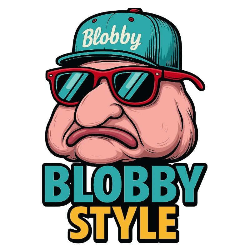 Blobby Style Cartoon Tee