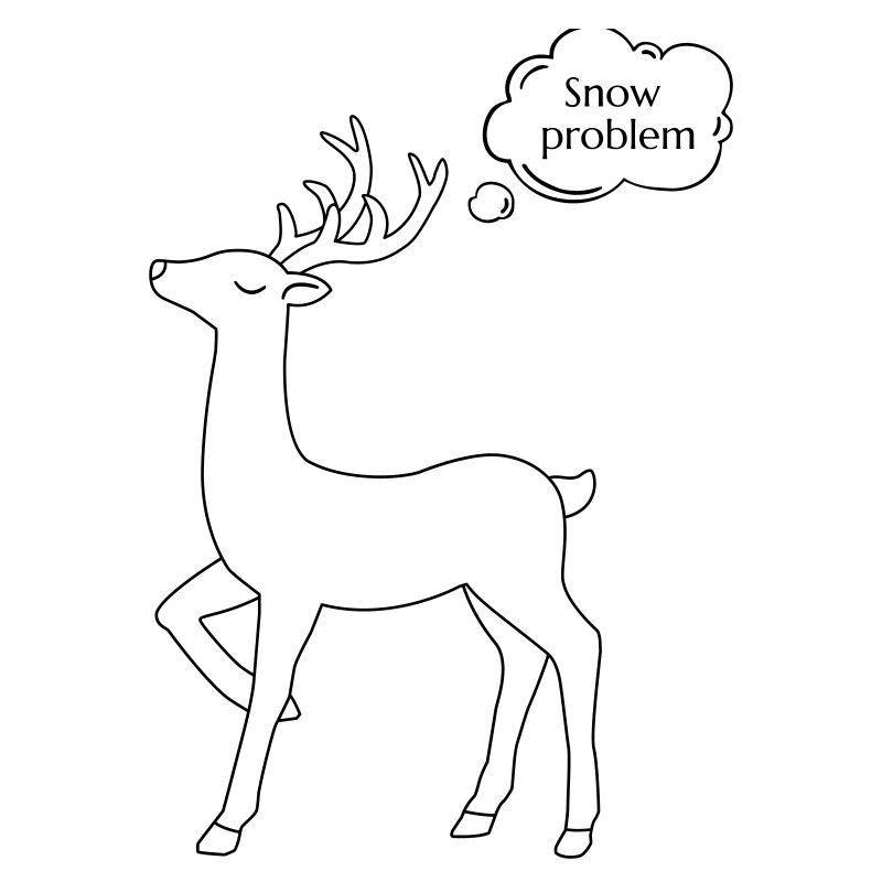 Snapped Christmas deer