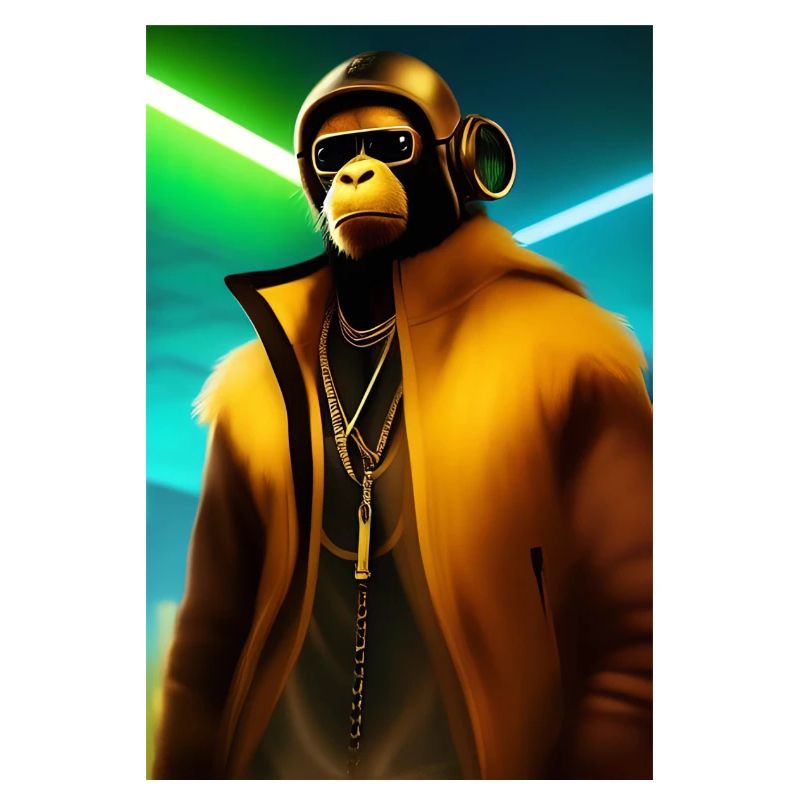 Cooler Affe