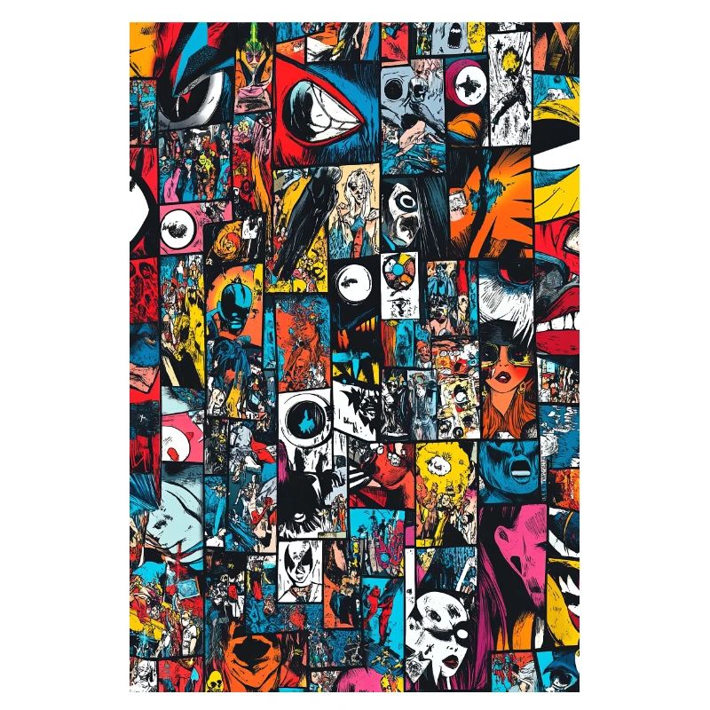 Kaleidoscope Comic Collage