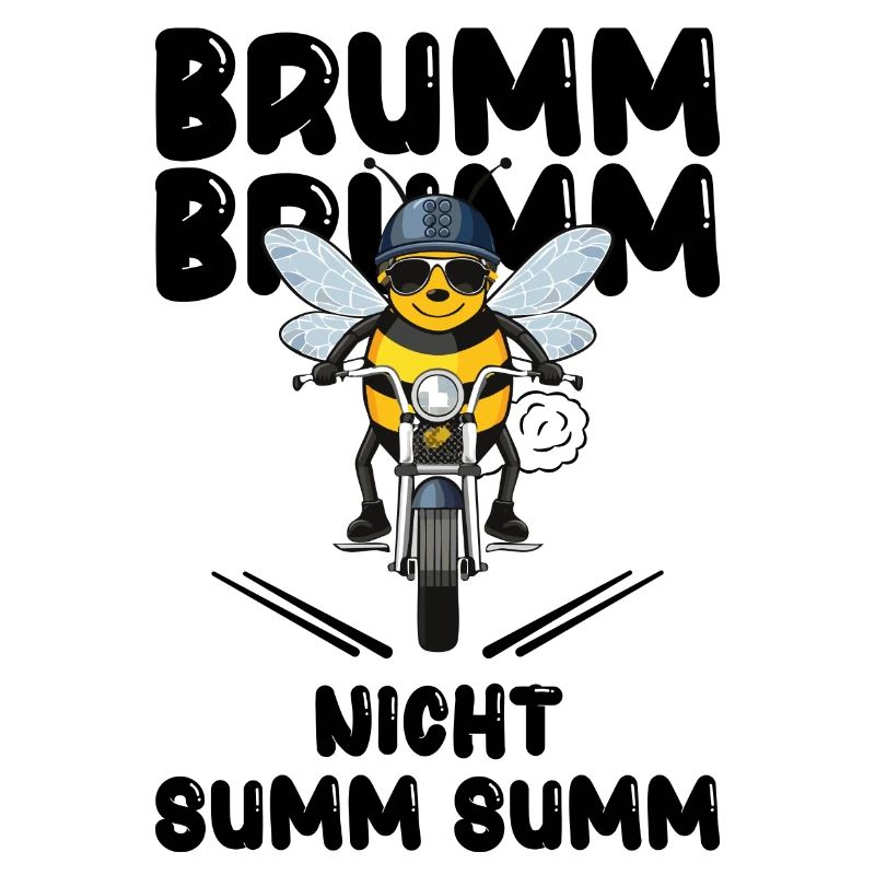 Bee Motorcycle Buzz Buzz Not Buzz Buzz Black