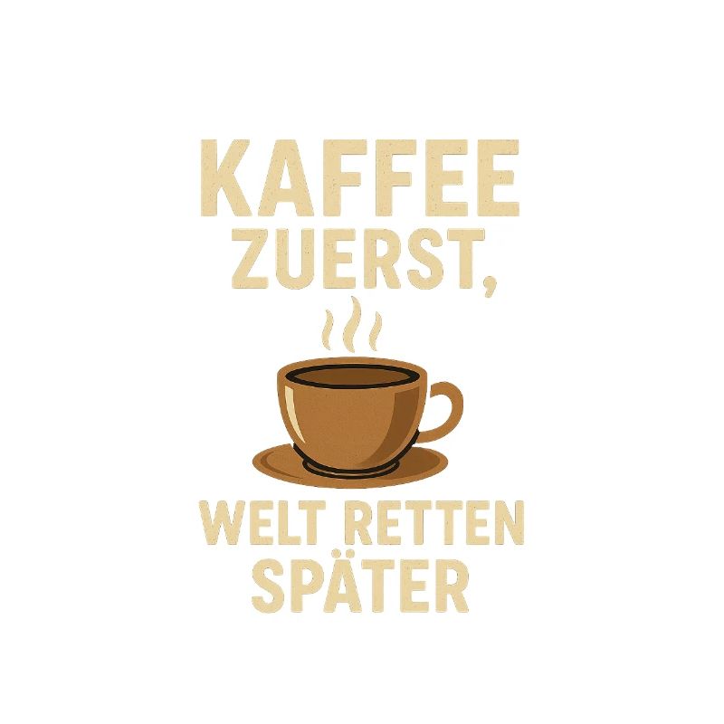 Coffee first, save the world later