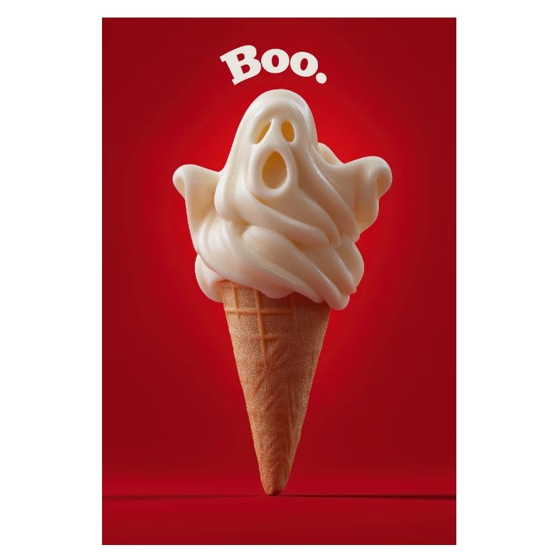 Boo Ghost Cornet de crème glacée