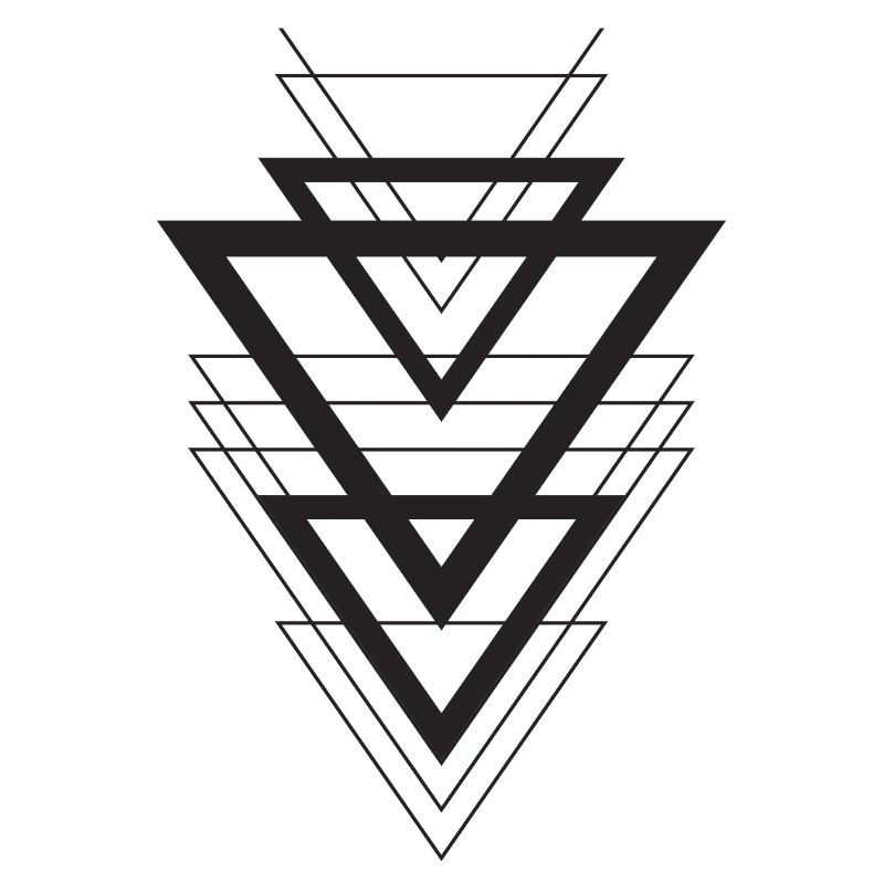 Superposition géométrique du triangle