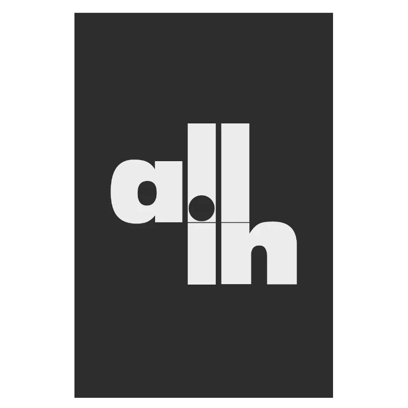 All in Poker Statement Minimal Typography