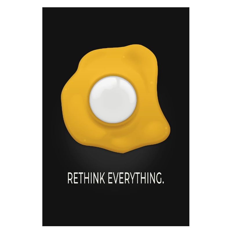 Rethink Everything Minimal Poster Ei Design