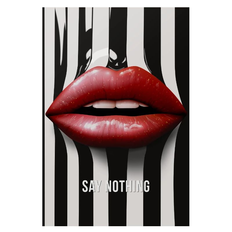 Statement Statement Design de lèvres Say Nothing