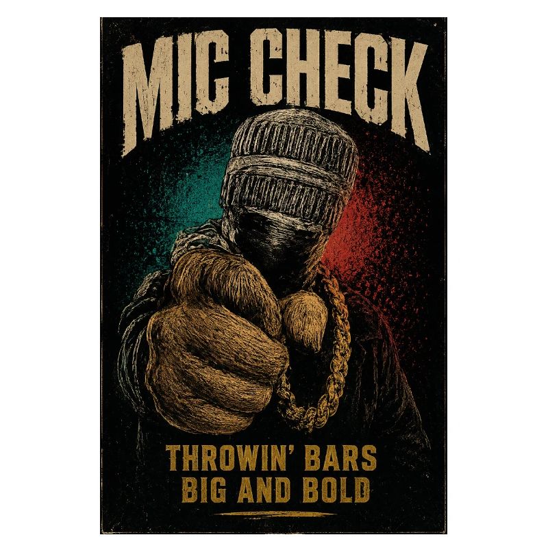 Mic Check Bold Throwin' Bars