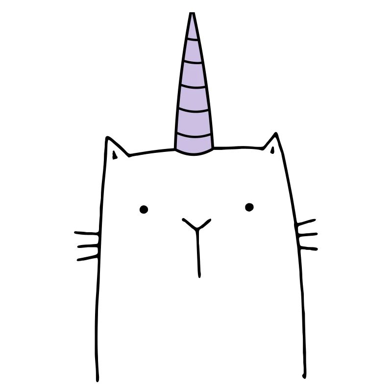 Cadeau mignon chat licorne