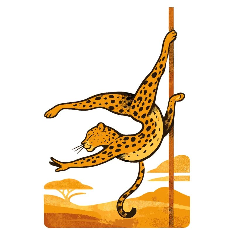 Pole dance Léopard Pole Dancer Cadeau