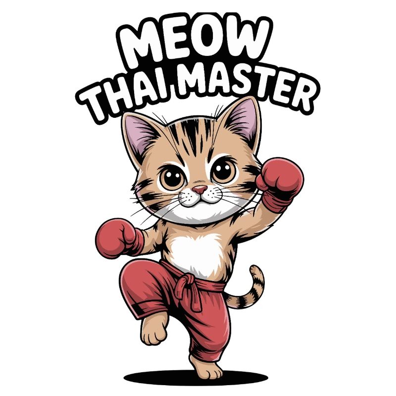 Kitten Karate Master Design