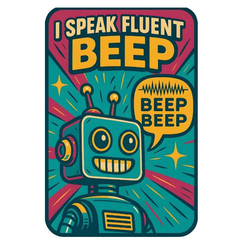 Fließend Beep | Roboter Sci-Fi Nerd