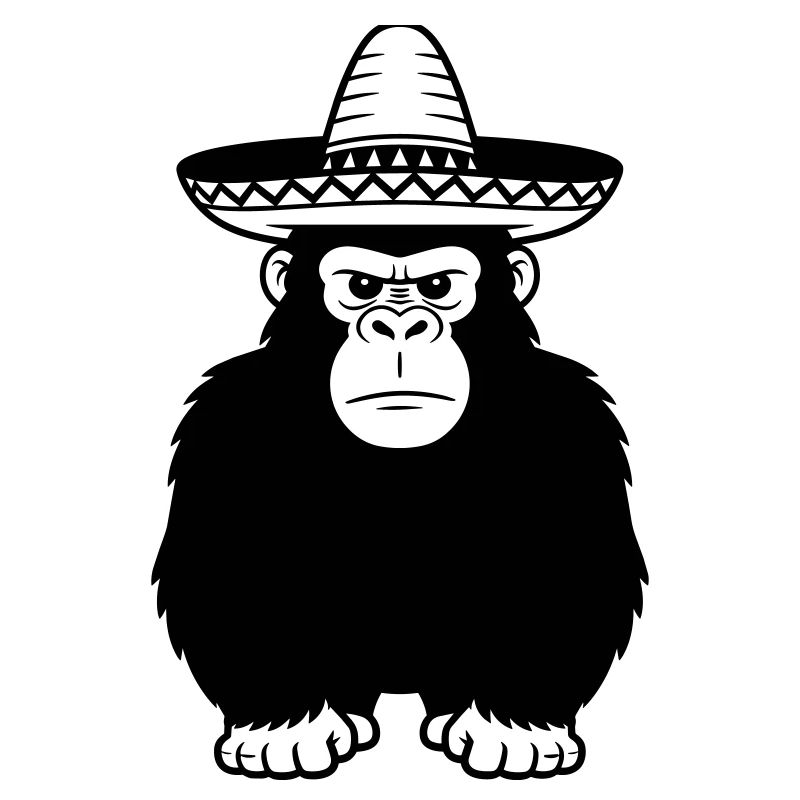 gorilla sombrero