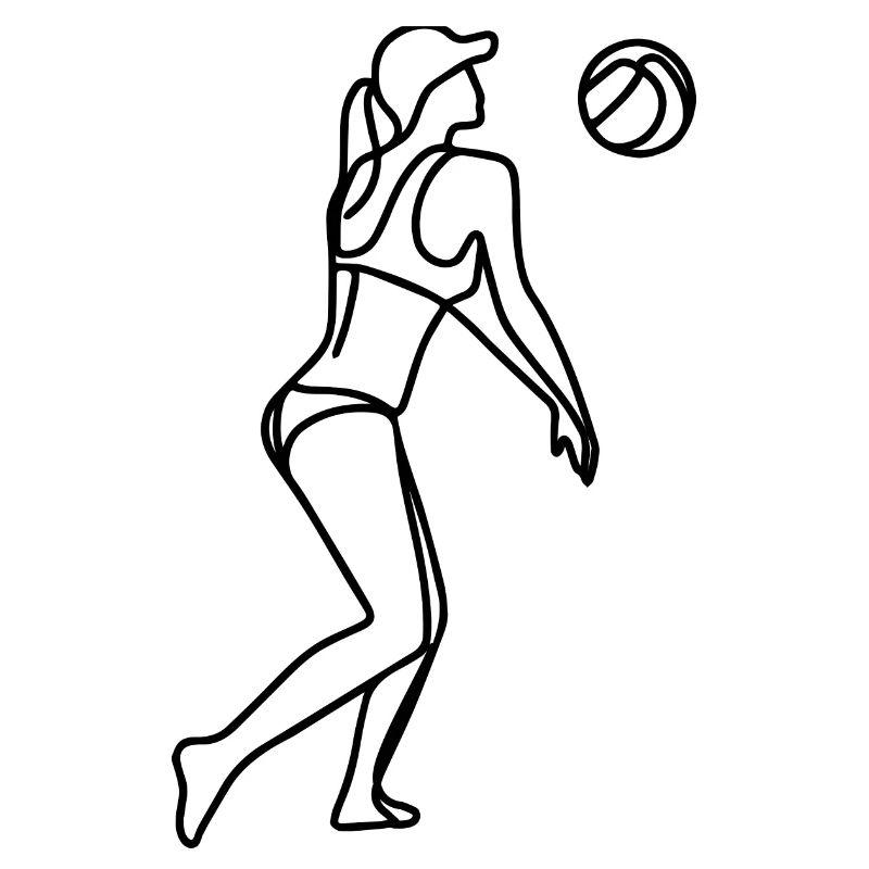 Joueuse de beach-volley filles