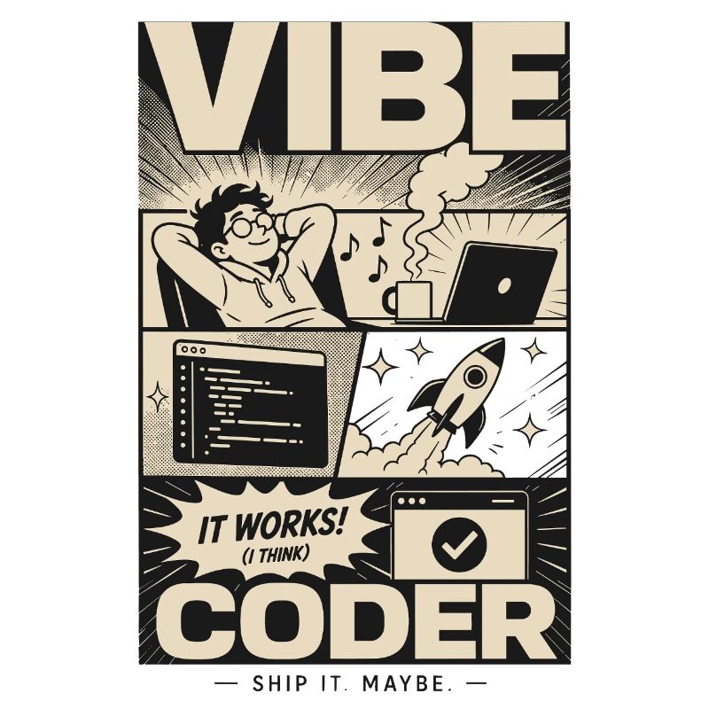 Vibe Coder Programmeur Humour