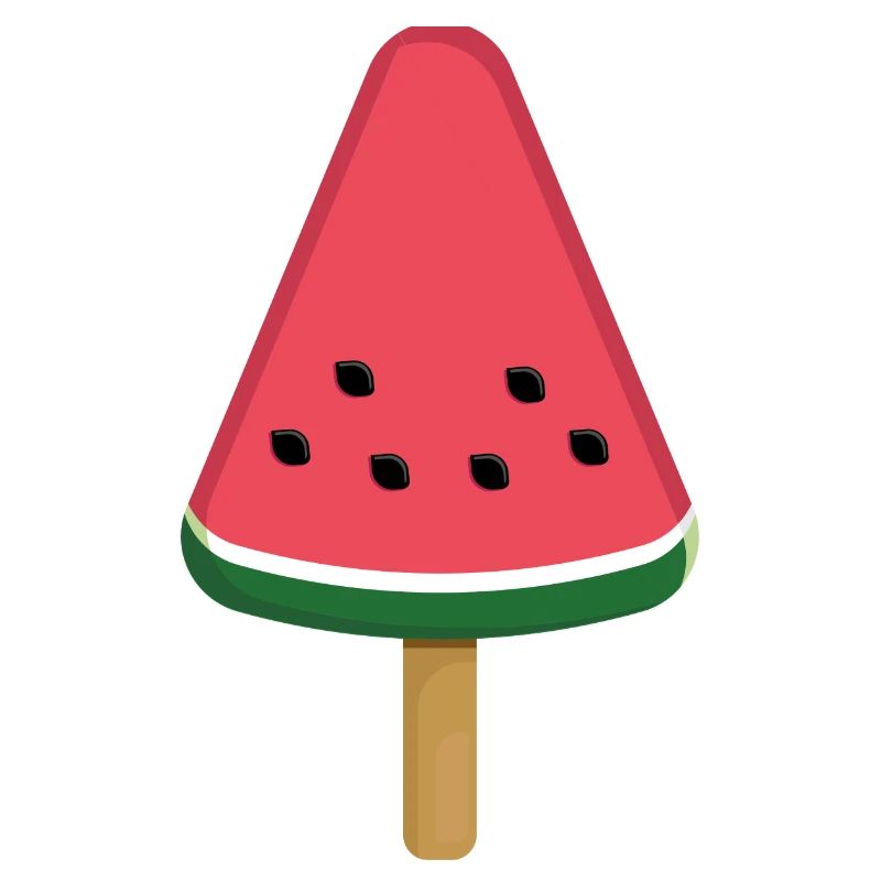 Tranche de popsicle à la pastèque
