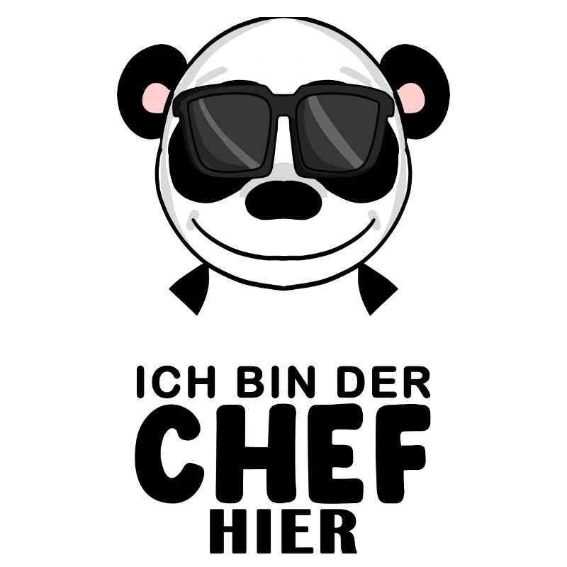 Chef Spruch Anführer Panda Motiv