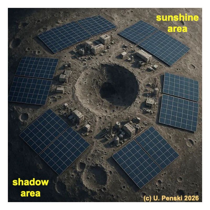 Human settlement on the moon