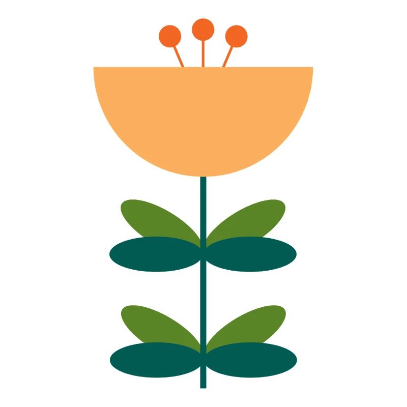 Conception d’illustration de fleur abstraite