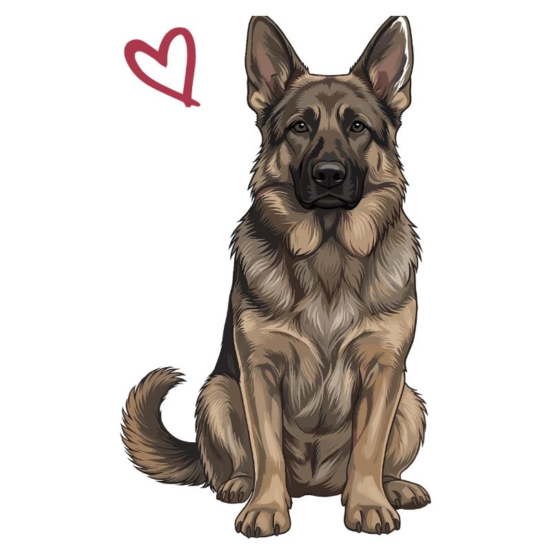 Black and Brown German Shepherd