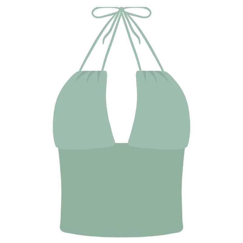 Haut bikini Mint Halter