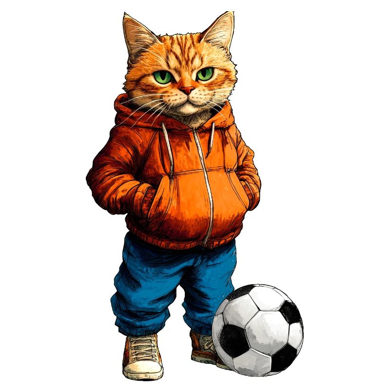 Fussballer Katze