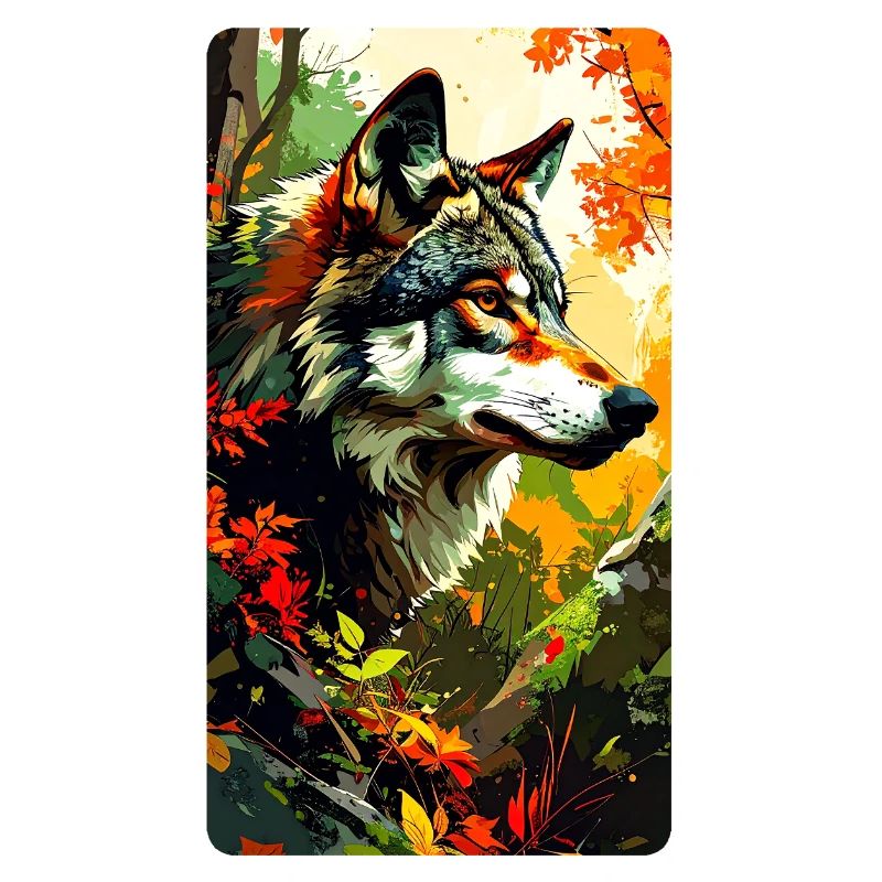 Wolf im Herbst (Blick nach Rechts)